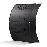 ECO-WORTHY 400W Solarpanel Flexiblel 24V ETFE Material 18BB Monozelle 25% hohe Umwandlung für Balkon, RV, Wohnwagen, Boot, Dach, Camping, Haus, Yacht, unebene Flächen