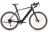 Adore E-Gravelbike 28' Alu Gravel Tourenfahrrad GTR-770 Heckmotor 30NM / 10Ah Dunkelblau matt