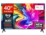 TCL 40SF560-40 Zoll, Full HD Smart QLED Direct LED TV mit Fire TV & HDR, Alexa auf Abruf, Metallic Design, Rahmenlos