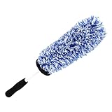 Felgenreiniger Bürste Felgenpinsel Felgenbürste Auto | Microfaser & Ergonomisch Für Alufelgen & | 42cm Länge | Inkl. Halterung