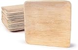 BOX And Tree – 100 Stück Einwegschalen 300 ml Palmblatt | Umweltfreundliches, biologisch abbaubares und kompostierbares Geschirr | Ideal für Hochzeiten, Buffets, Cocktails, Vorspeisen
