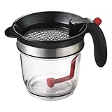 Fettabscheider - 6,69 Zoll, Fetttrenner, Saucenfilter | Soßentrenner mit Filter, Schaumlöffel aus Edelstahl, gesunde Küche für Frittieren, Suppen, Grillen, Us