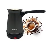 Zeneger Elektrische Türkische Kaffeekanne, Turkischer Kaffeekocher, Turkish Coffee, Kapazität für 300ml (4 Kaffeetassen), Waschbare Kaffeekanne, 800 W