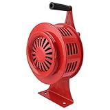 Eujgoov Einstellbares Volumenhandvev Siren 125 DB Tragbarer Schallalarm, Notfallsignal für öffentliche Orte, Aluminiumlegierung (Rot)