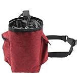 Intelligente Tasche zum Klettern – Kreidetasche mit verstellbarem Hüftgurt und Reißverschlusstasche, mit Kordelzugverschluss | Chalkbag für die Kletterwand im Freien | Tasche C