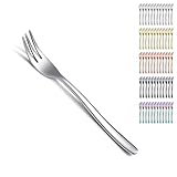 Kyraton Dessertgabeln 12 Stück 15.6cm, Edelstahl Gebäck Gabeln Set, Obst Gabeln, Vorspeise für Haus, Hochzeit, Party, Café, spülmaschinenfest