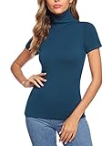 Totatuit Damen Rollkragenpullover Strickpullover Langarm für Herbst Winter Vielseitiger Basic Pullover