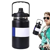 Wasserflasche - Auslaufsichere Isolierflasche, tragbare Thermoflasche, Edelstahlflasche für Schule, Camping und Outdoor-Aktivitäten, wiederverwendbarer doppelwandiger Vakuum-Wasserbehälter für