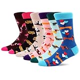 MAKABO Bunte Lustige Damen Socken, 6 Paar Tier Motiv, 39-42