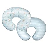 Boppy Stillkissenbezug – Premium | Blue Ocean | weiches, schnell trocknendes Mikrofaser-Gewebe | passend für Boppy Bare Naked, Original und Luxe Stillkissen | nur Wachzeit