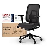 Ergotopia PureBack ergonomischer Bürostuhl – Schreibtischstuhl ergonomisch mit 4D-Armlehnen & Synchronmechanik – Für Home Office, Büro & Gaming – Bequemer Drehstuhl für gesundes Sitzen