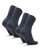 DANISH ENDURANCE 2 Paar Alpaka Socken, Kuschelsocken, Wollsocken, Thermosocken, Unisex, für Damen & Herren, Dunkel Marineblau Melange, 43-47