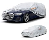 Kayme Kombi Autoabdeckung Wasserdicht Atmungsaktiv Vollgarage Sonnenschutz Staubschutz Outdoor Universal passend für Audi A6 Avant/Allroad, Volvo V90, XF Sportbrake usw. Fahrzeuggrößentabelle ansehen