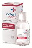 octenident antiseptic antiseptische Mundspüllösung, Mundwasser - reduziert entzündungsverursachende Bakterien in nur 30 Sekunden - antibakteriell ohne Chlorhexidin, 250 ml Lösung