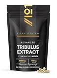 Tribulus Terrestris-Extrakt 5000 mg – hochwirksame 95% Saponine – 120 vegane Kapseln (Vorrat für 4 Monate) – von Alpha01