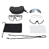 EALRIDV Sportbrillen Fahrradbrille Laufbrille, Leichte PC Rahmen Photochrome Gläser Mit UV400 Schutz Für Herren Damen Zum Radfahren Laufen Fischen Skifahren