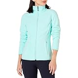 Amazon Essentials Damen Weiche Polarfleece-Jacke mit durchgehendem Reißverschluss in klassischer Passform (erhältlich in Übergrößen), Aquablau, L