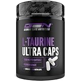 L-Taurin Ultra Caps - 365 Kapseln - Extra hochdosiert mit 1500 mg je Kapsel - Taurin Aminosäure mit 99% Reinheit - Ohne unerwünschte Zusätze
