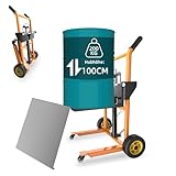 Hydraulik Hubwagen Material Hebewinde Stapler mit Drehrädern, 200kg Palettenstapler mit 100cm Hubhöhe, Hubtisch, Stahlplattform Brett x 1 ﻿