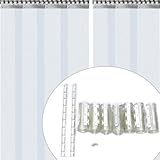 PVC Lamellenvorhang Streifenvorhang, 2m Höhe Lamellenvorhang Transparent Türvorhang Streifenvorhang Lamellen, für Lagerhallen Fabriken Supermärkte Einkaufszentren Lagerhallen