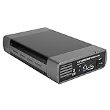 Cyllde Externe Optische Laufwerksbox, Externes Laufwerk für Laptop, Geschwindigkeit 4,8 Gbit/s, Schnittstelle USB3.0/Esata, Hot Swap fähig, 110–240 V, Geeignet für Windows XP/7/8(EU)