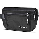 Flache Bauchtasche Diebstahlsicher mit RFID Blocker für...