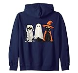 Retro-Kostüm „Mummy Ghost Witch Cats“, niedlicher gruseliger Katzenliebhaber Kapuzenjacke