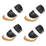 TOGEVAL 4 Stück Haustierschuhe Mesh-Hundeschuhe wasserdichte Welpenstiefel Bodenschutz für Haustiere Hund Sandalen Paws pfotenschutz hundepflege Sommer Welpenstiefel Hundestiefel PVC Black