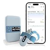 Baby pulsoximeter, BabyO2 S2 Sauerstoff Oxymetergerät für O2 sauerstoffsättigung und Herzfrequenz, Oximeter Baby mit Echtzeit-Basisstation für 0-3 Jahre alt