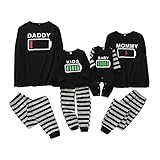 Borlai Familien Pyjamas Set Baumwolle Nachtwäsche Set...