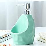 YLCH Seifenspender, einfache Badezimmer-Sanitärartikel, Keramik-Lotionsflasche, Duschgelflasche, Händedesinfektionsflasche, Waschmittelflasche (Color : Green)