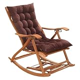 Surwin Outdoor Sonnenliege Auflage, Volltonfarbe Lange Auflagen für Gartenliegen Liegestuhl Hochlehner Gartenliege Liegestuhl Balkon Relaxliege Garten Sonnenliegen (Coffee,48x120cm)