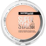 Maybelline New York 2-in-1 Puder Make-Up, Wasserfest und mattierend mit hoher Deckkraft, Super Stay Hybrid Powder Foundation, Nr. 20, 1 Stück