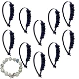 10 Stück Winter-Anti-Rutsch-Schneeketten for Motorräder, Fahrräder, Reifen, Räder, rutschfeste Kabelbinder, Motorrad-Notfall-Reifenkettenwerkzeug (Color : 10pcs Black)