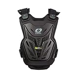 O'NEAL | Leichter Brustpanzer Protektor | Kinder | Motocross Enduro |Hoher Tragekomfort | Split Youth Chest Protector Lite V.23 | Schwarz | OS