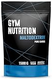 GYM-NUTRITION Hardcore Malto-dextrin | Feines Kohlenhydrate Pulver | Beliebt bei Fitness Powerlifing & Bodybuilding | Ideal für Hardgainer | Abgefüllt in Deutschland | Maltodextrin 12 | 1,5 kg Beutel