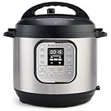 Instant Pot Duo 7-in-1 Smart Cooker 5,7 L - Schnellkochtopf, Schongarer, Reiskocher, Sautierpfanne, Joghurtbereiter, Dampfgarer und Speisewärmer, Schwarz/Rostfreier Stahl