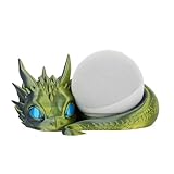 Costume Wizard Dragon Ständer für Echo Dot 4./5th Gen, 3D Printed Dragon Amazon Echo Desktop-Lautsprecher, Halterung für Echo Dot 5th Gen Echo Dot 4th Gen, Made in USA (Grün Lila)