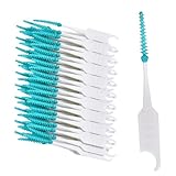Happy Po Zahnhölzer - Zahnhölzer - aus Kunststoff mit flexiblen, komfortablen Gummiborsten - entfernen sanft Plaque - lockern die Nahrung - massieren das Zahnfleisch - Gum Soft Picks - grün