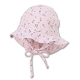 Sterntaler Baby-Mädchen Schirmmütze m. Nackenschutz Hut, rosa, 43