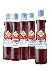 YO Sirup Himbeere (6 x 700 ml) – ohne Zucker, nur 2 Kalorien in 100 ml Fertiggetränk, vegan – 1x Flasche ergibt bis zu 6 Liter Fertiggetränk