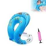 Mino Plus schwimmlernhilfe,schwimmhilfe,verdickte aufblasbare Schwimmjacke,Schwimmhilfe Schwimmtrainer Für Kinder,Geeignet für Kinder von (M)