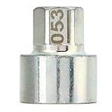 Keenso Anti-Diebstahl-Lugnut-Stecknuss, Radschloss-Schlüssel Anti-Diebstahl-Lugnut-Stecknuss-Ersatz für 1 3 5 6 7Series X1 X2 X3 X4 X5 X6 Z4(053) Radbolzen Radbolzen