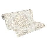 A.S. Création Livingwalls Vliestapete Jette Joop Tapete mit Ornamenten barock 10,05 m x 0,53 m beige braun metallic Made in Germany 339244 33924-4