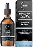 • 100 ml • Hyaluronsäure-Serum für das Gesicht, 4 Molekulare Gewichte mit Peptiden, Hyaluronsäure für das Gesicht, tiefe Feuchtigkeit und Anti-Falten