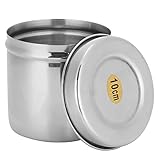 Pwshymi Hochwertiger Wattebällchen-Organizer-Behälter aus Edelstahl für den Heimgebrauch Im Krankenhaus, Sauberer und Hygienischer Behälter für Medizinische Salben, Mullverbände,