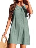 Zetieny Damen Strandkleid Sommerkleid Strandtunika Bikini Cover Up Strandponcho Kleider Bademode Badeanzug