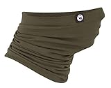 STARK SOUL Multifunktionstuch – Neckwarmer „Solid Cotton“ Khaki