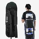 QOPET Skateboard Rucksack aus verdicktem 900D Oxford, Cruiser Board Tasche wasserdicht Elektrische Skateboard Tasche faltbar Rucksack für Skateboarding