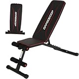 OPPSDECOR Verstellbare Hantelbank-Set, Workout-Bankdrücken, strapazierfähig, sinkend, flach, neigbar, Sit-Up-Bank für Zuhause, Fitnessstudio, Fitness, Krafttraining